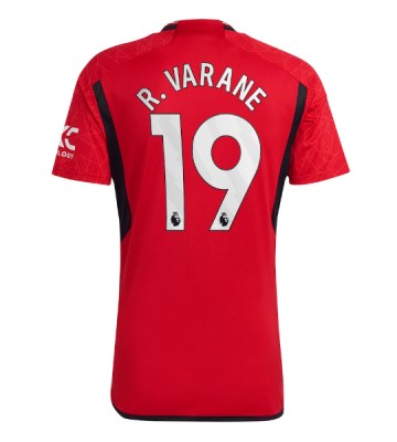 Manchester United Raphael Varane #19 Primera Equipación 2023-24 Manga Corta